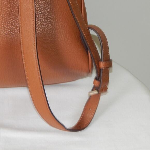 NWT Kate Spade New York LENA Leather Zipper Closure Top Handle Brown Backpack - Picture 10 of 13
